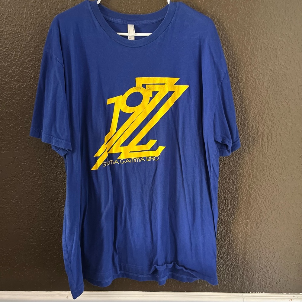 Blue Short Sleeve Sigma Gamma Rho 1922 TShirt, Size 2X